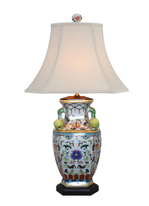 Porcelain Pomegranate Vase Table Lamp