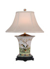 Porcelain Parrots Vase Table Lamp