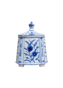 Porcelain Blue and White Tea Caddy