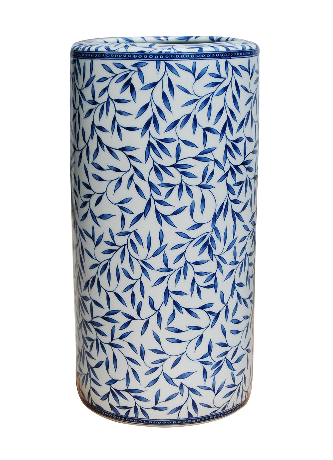 Porcelain Bamboo Blue and White Umbrella Stand