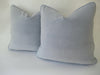 Periwinkle Performance Velvet Pillow